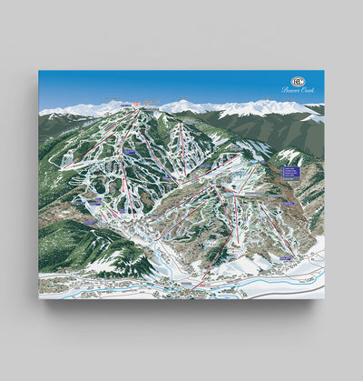 Beaver Creek Trail Map Canvas