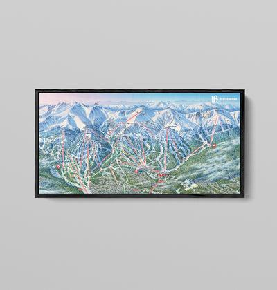 Breckenridge Trail Map Canvas