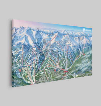 Breckenridge Trail Map Canvas