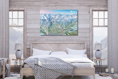 Breckenridge Trail Map Canvas