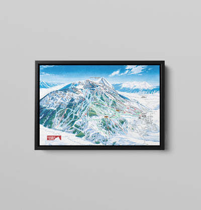 Crested Butte Trail Map Canvas