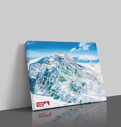 Crested Butte Trail Map Canvas