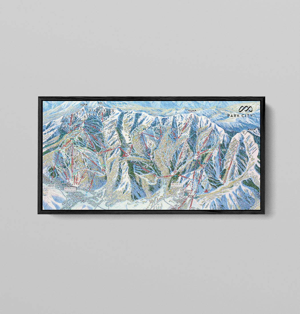 Park City Trail Map Canvas – Snocamp