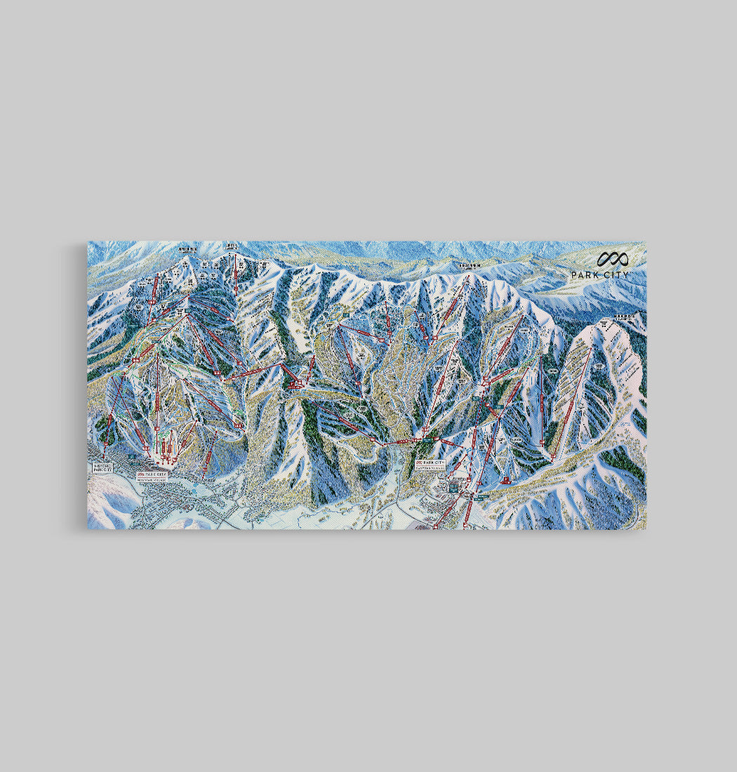 Park City Trail Map Canvas – Snocamp
